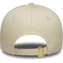 cappellino-curvo-beige-regolabile-da-donna-9forty-sequin-wordmark-dei-new-york-yankees-mlb-di-new-era