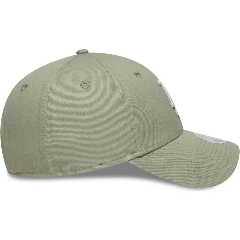hellgrune-gebogene-verstellbare-damenkappe-9forty-floral-icon-der-los-angeles-dodgers-mlb-von-new-era