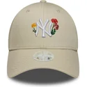 epci-curbata-bej-reglabila-9forty-floral-icon-de-new-york-yankees-mlb-de-new-era