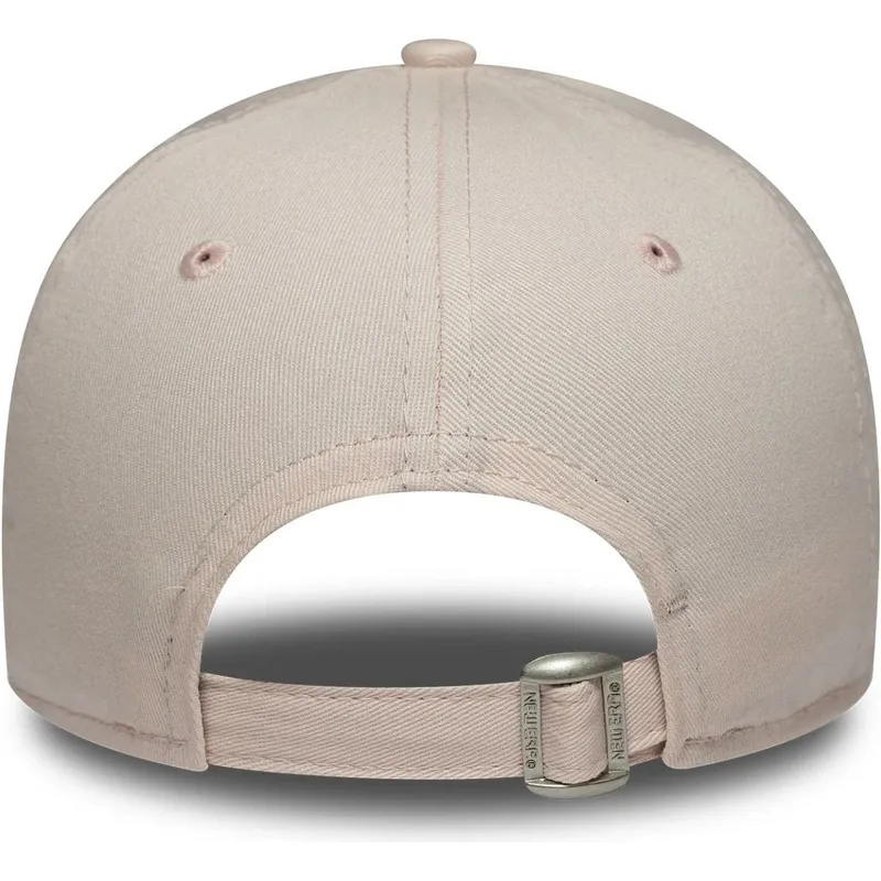 rozowa-regulowana-czapka-z-zakrzywionym-daszkiem-z-rozowym-logo-dla-kobiet-9forty-league-essential-midi-los-angeles-dodgers-mlb-