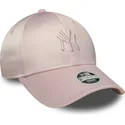 epci-curbata-roz-banda-reglabila-9forty-satin-de-new-york-yankees-mlb-de-new-era
