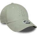 cap-curbata-green-adjustable-strap-claro-9forty-m-crown-pastel-cord-de-new-york-yankees-mlb-de-new-era