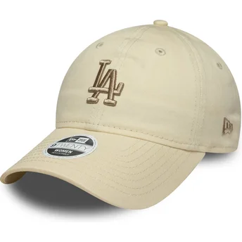 Șepci curbată bej bandă reglabilă 9TWENTY League Essential Midi de Los Angeles Dodgers MLB de New Era