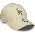 gorra-curva-beige-ajustable-con-logo-beige-para-mujer-9twenty-league-essential-midi-de-los-angeles-dodgers-mlb-de-new-era