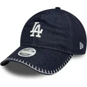 cap-curbata-navy-blue-adjustable-strap-9twenty-denim-stitch-de-los-angeles-dodgers-mlb-de-new-era