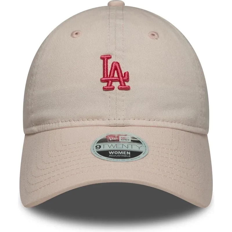 cappellino-curvo-rosa-regolabile-da-donna-9twenty-washed-mini-dei-los-angeles-dodgers-mlb-di-new-era