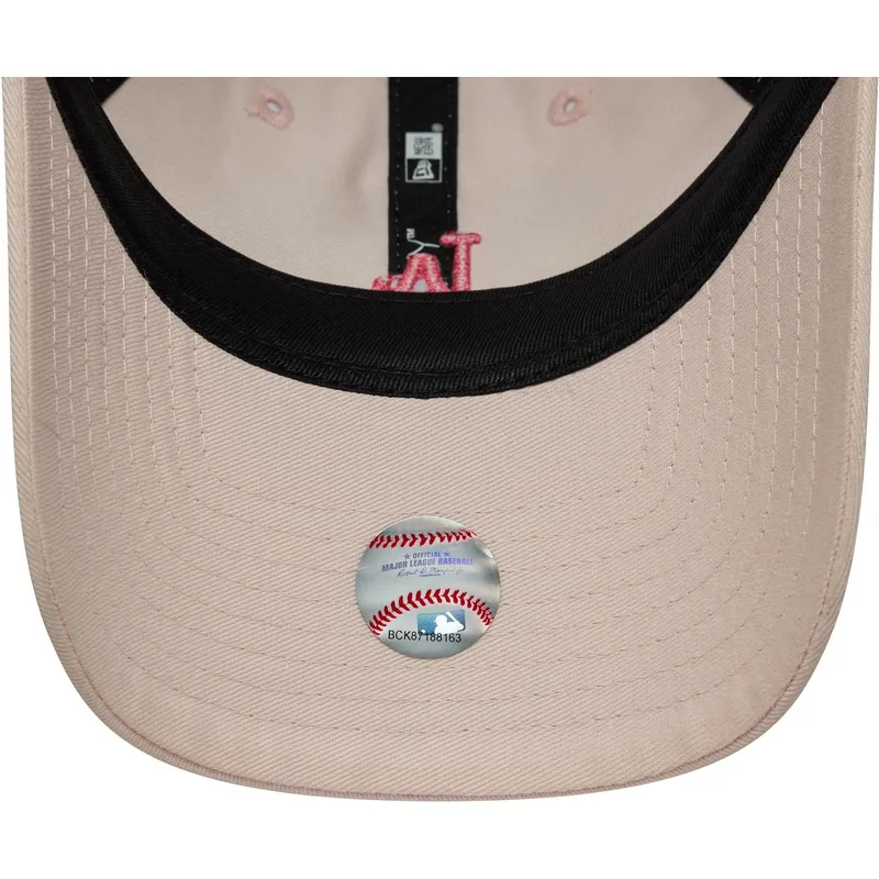 gorra-curva-rosa-ajustable-para-mujer-9twenty-washed-mini-de-los-angeles-dodgers-mlb-de-new-era