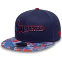 cap-plata-navy-blue-snapback-pentru-copii-9fifty-de-superman-dc-comics-de-new-era