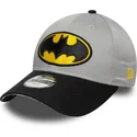 cappellino-curvo-grigio-e-nero-regolabile-per-bambino-9forty-di-batman-dc-comics-di-new-era