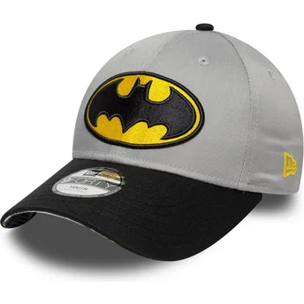 Șepci curbată negru reglabilă pentru copii 9FORTY de Batman DC Comics de New Era