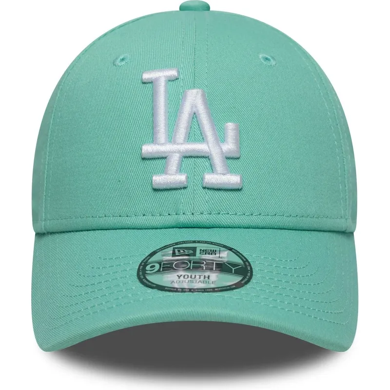 zielona-regulowana-czapka-z-daszkiem-dla-chlopca-9forty-league-essential-los-angeles-dodgers-mlb-new-era