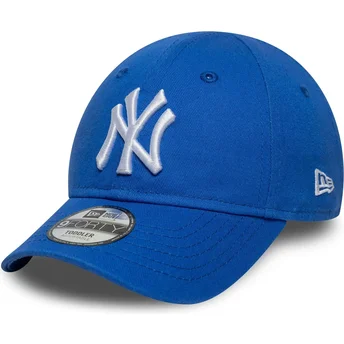 Niebieska zakrzywiona czapka regulowana dla małego dziecka 9FORTY League Essential New York Yankees MLB New Era