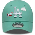 cappellino-curvo-verde-regolabile-per-bambino-piccolo-9forty-plane-icon-dei-new-york-yankees-mlb-di-new-era