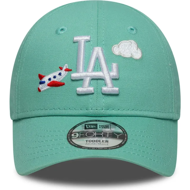 casquette-courbee-verte-ajustable-pour-enfant-pequeno-9forty-plane-icon-new-york-yankees-mlb-new-era