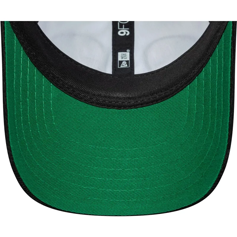 cappellino-curvo-bianco-e-nero-regolabile-per-bambino-piccolo-9forty-cord-ears-di-new-era