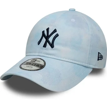 Șepci curbată albastru bandă reglabilă pentru copii 9TWENTY Tie Dye de New York Yankees MLB de New Era