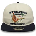 new-era-flat-brim-19twenty-outdoor-graphic-beige-and-navy-blue-adjustable-cap