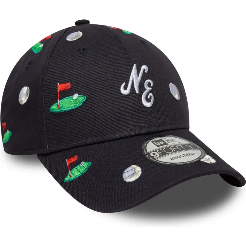 granatowa-zakrzywiona-czapka-z-regulacja-9forty-golf-all-over-print-new-era