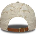 beige-verstellbare-curved-cap-mit-beigem-logo-9twenty-img-floral-der-new-york-yankees-mlb-von-new-era