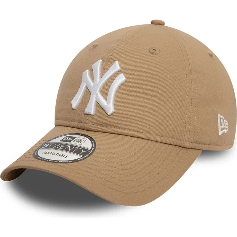 cap-curbata-brown-adjustable-strap-claro-9twenty-league-essential-de-new-york-yankees-mlb-de-new-era cap-curbata-brown-adjustable-strap-claro-9twenty-league-essential-de-new-york-yankees-mlb-de-new-era