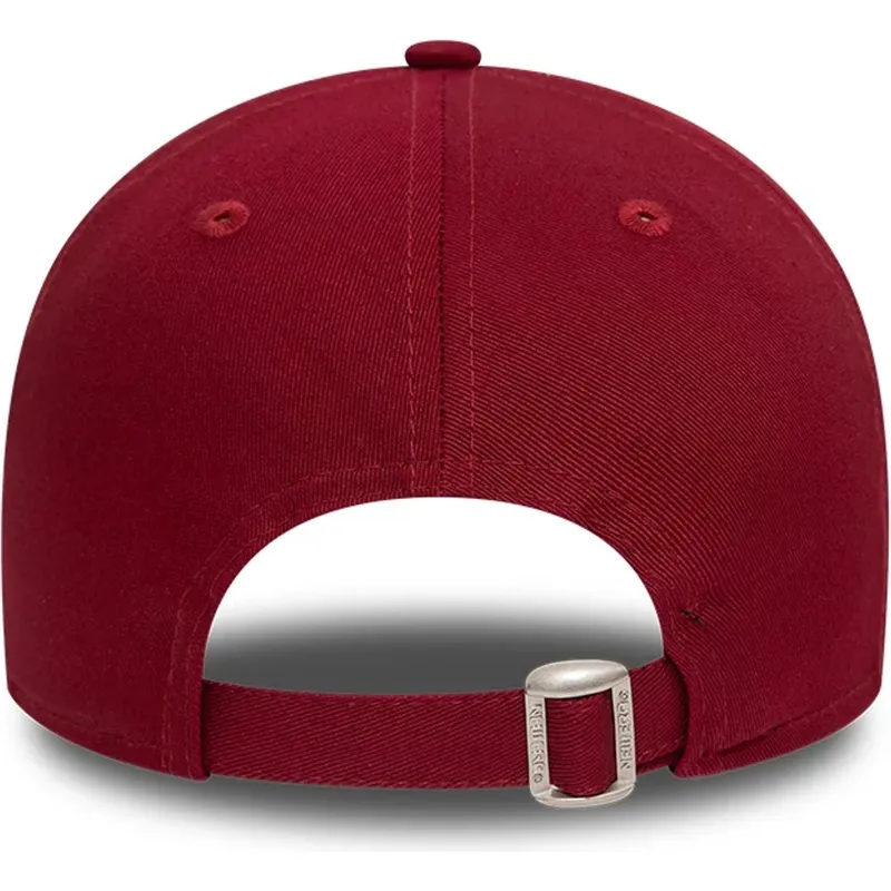 new-era-curved-brim-9twenty-league-essential-new-york-yankees-mlb-dark-red-adjustable-cap
