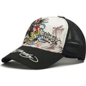 epci-curbata-alb-snapback-tattoo-eagle-graphic-de-ed-hardy