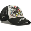epci-curbata-alb-snapback-tattoo-eagle-graphic-de-ed-hardy