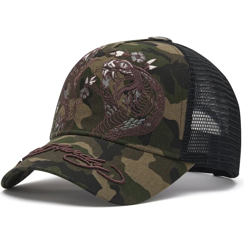casquette-trucker-camouflage-2-snakes-ed-hardy