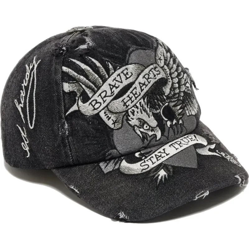 epci-curbata-negru-reglabila-brave-hearts-de-ed-hardy