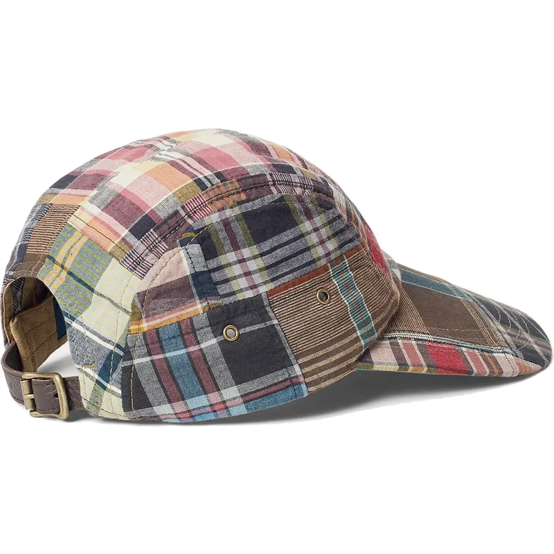 epci-curbata-papagal-reglabila-patchwork-madras-de-polo-ralph-lauren