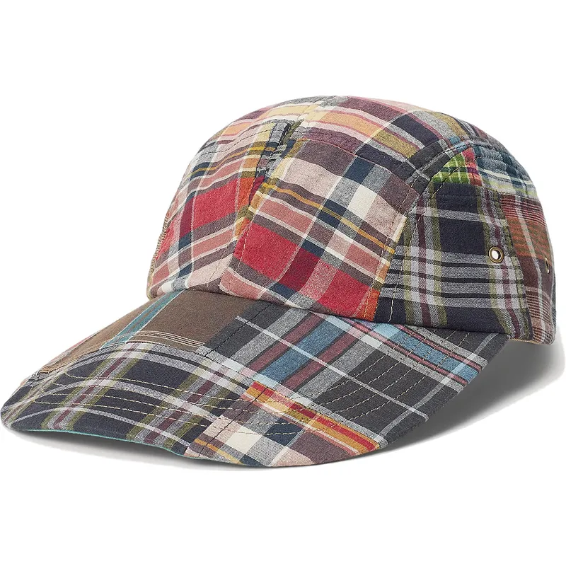 epci-curbata-papagal-reglabila-patchwork-madras-de-polo-ralph-lauren