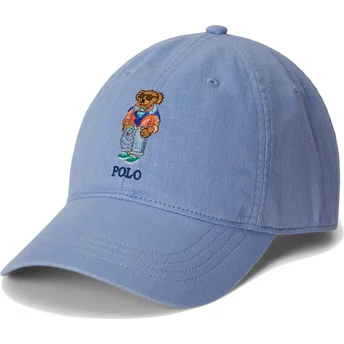 Casquette courbée bleue ajustable Classic Sport Twill Polo Bear Polo Ralph Lauren