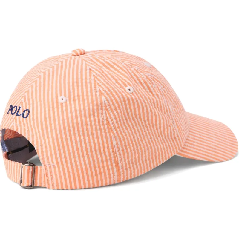 cappellino-curvo-arancione-regolabile-stretch-seersucker-di-polo-ralph-lauren
