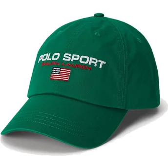 Grüne verstellbare Curved Cap Sport Twill von Polo Ralph Lauren