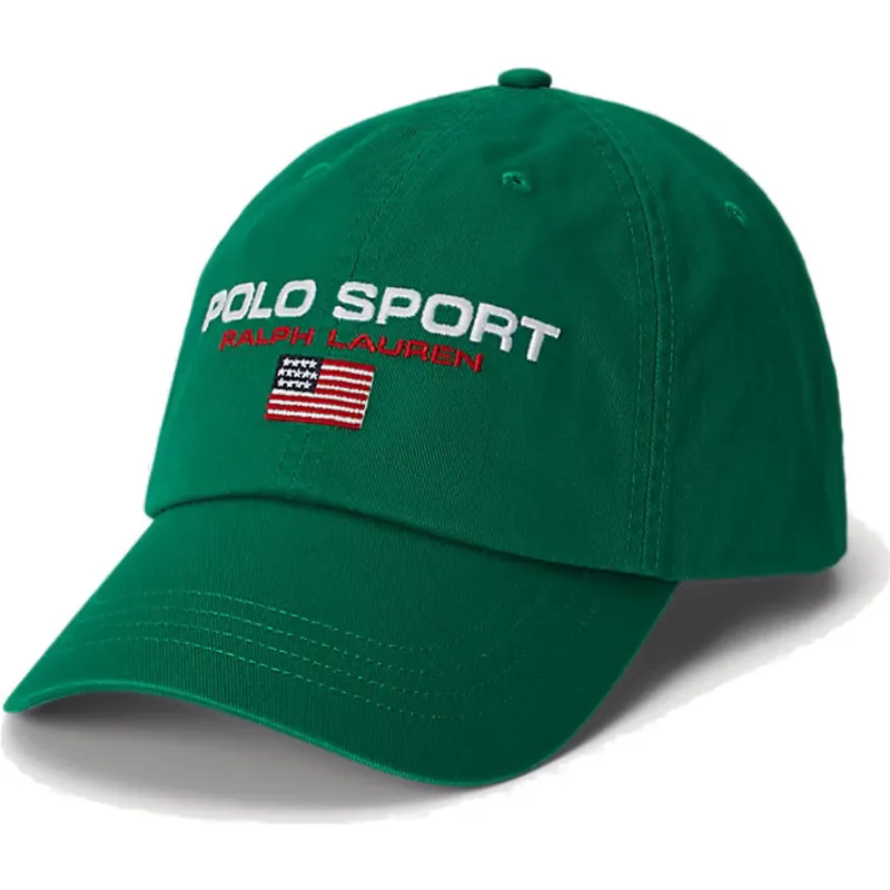 casquette-courbee-verte-ajustable-sport-twill-polo-ralph-lauren