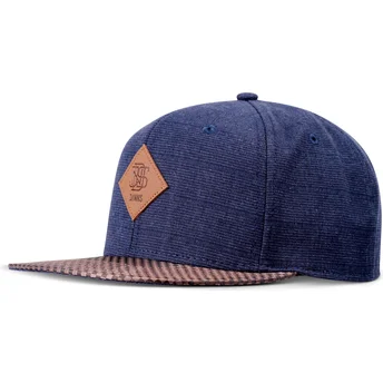 Coppola blu navy regolabile Glencheck di Djinns