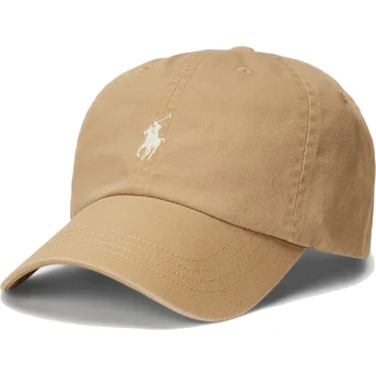 Casquette courbée marron ajustable Cotton Chino Classic Sport Polo Ralph Lauren