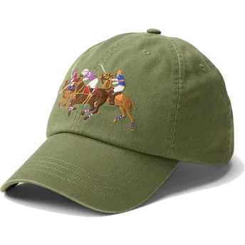 Șepci curbată verzișor reglabilă Twill Triple Pony de Polo Ralph Lauren