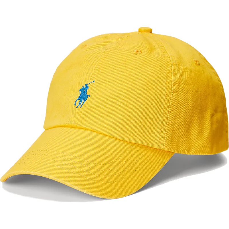 cappellino-curvo-giallo-regolabile-cotton-chino-classic-sport-di-polo-ralph-lauren