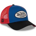 cappellino-trucker-blu-rosso-e-nero-terry14-di-von-dutch