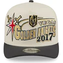 epci-curbata-bej-snapback-9fifty-a-frame-classic-de-vegas-golden-knights-nhl-de-new-era