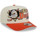 beige-und-orange-gebogene-snapback-kappe-9fifty-a-frame-classic-der-anaheim-ducks-nhl-von-new-era