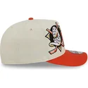 beige-och-orange-bojd-keps-snapback-9fifty-a-frame-classic-fran-anaheim-ducks-nhl-av-new-era