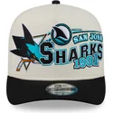 epci-curbata-bej-snapback-9fifty-a-frame-classic-de-san-jose-sharks-nhl-de-new-era