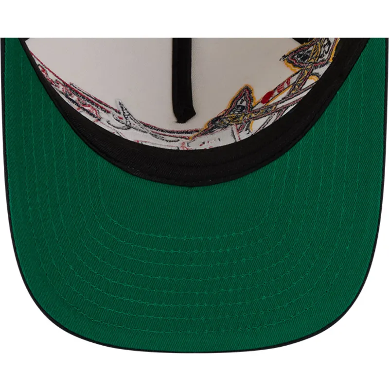 new-era-curved-brim-9fifty-a-frame-classic-atlanta-braves-mlb-beige-and-black-snapback-cap