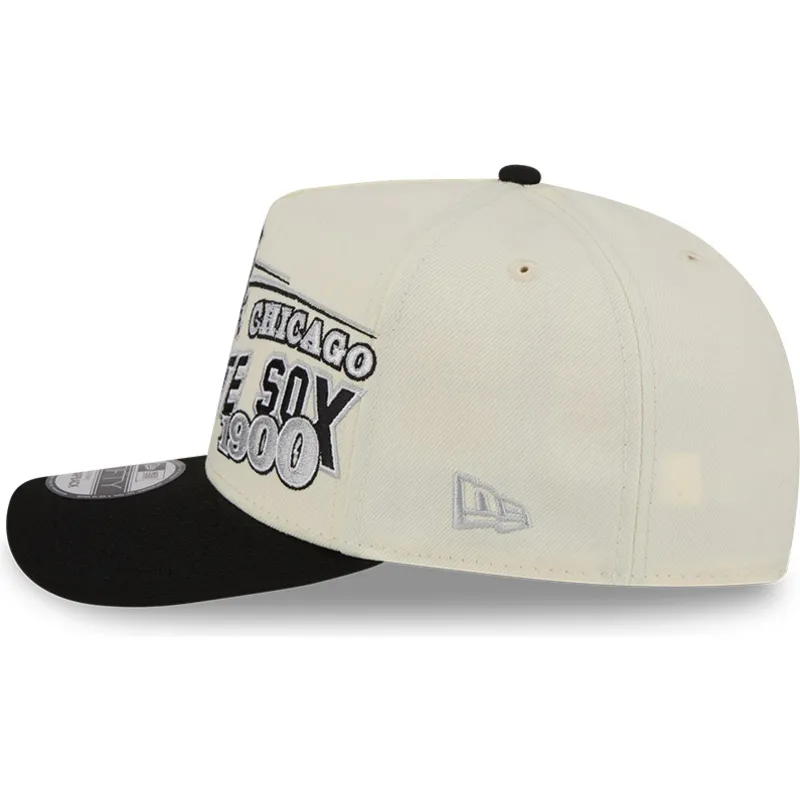 cap-curbata-beige-snapback-9fifty-a-frame-classic-de-chicago-white-sox-mlb-de-new-era