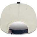 cappellino-curvo-beige-e-blu-marino-snapback-9fifty-a-frame-classic-di-detroit-tigers-mlb-di-new-era