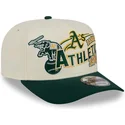 epci-curbata-bej-snapback-9fifty-a-frame-classic-de-oakland-athletics-mlb-de-new-era