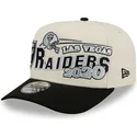 czapka-z-daszkiem-bezowo-czarna-snapback-9fifty-a-frame-classic-las-vegas-raiders-nfl-new-era
