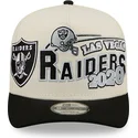 beige-och-svart-kurvad-keps-snapback-9fifty-a-frame-classic-las-vegas-raiders-nfl-fran-new-era